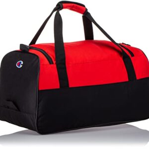 Champion unisex adult Velocity Duffel Bag, Red, One Size US