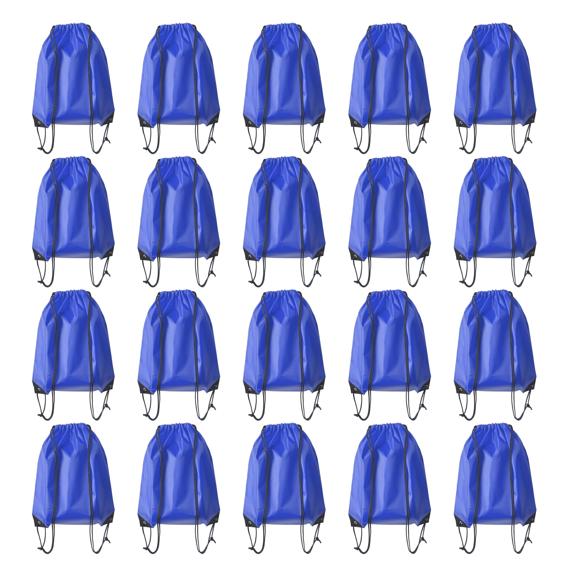 Drawstring Backpack Bulk 20 Pcs Draw String Backpack Bags DIY Gym Sports Traveling Yoga Cinch Bag Sackpack Drawstring (Royal Blue bluenoya)