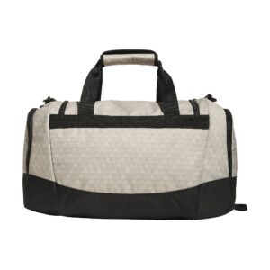 adidas Defender 4 Small Duffel Bag, BOS Mini Monogram Wonder Beige/Black, One Size