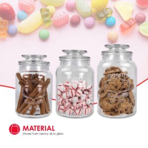 Home Basics 3 Piece Glass Canister Set