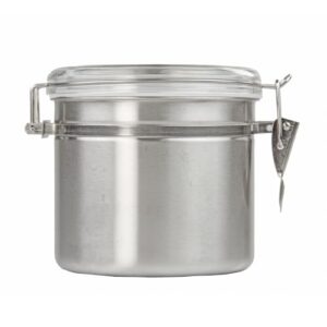 Home Basics 4 Piece Stainless Steel Canister Set,Silver