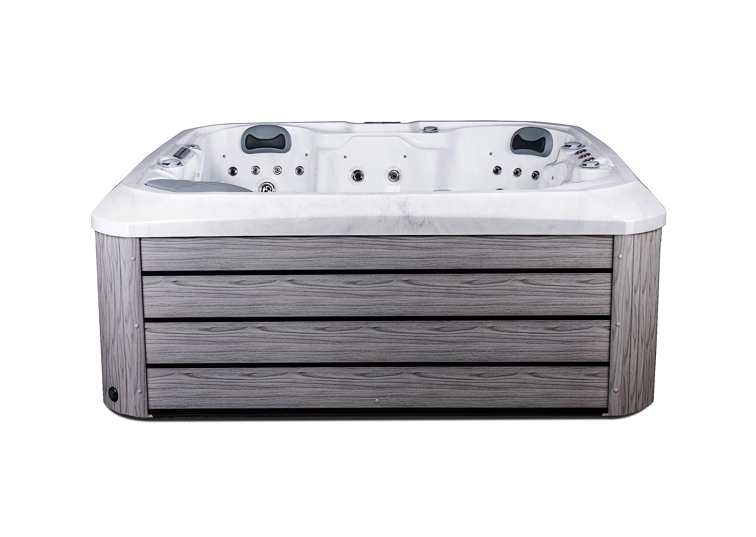 Comfort Hot Tubs - Hot Tub Spa - Seats 5-6 People - 51 Jets – Roll Cover, Water Fountains, Ozonator, LED Lights, Headrests, and More