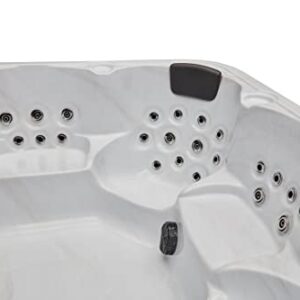 Luxury Spas Versalles 7 Person Hot Tub in Cloud Gray with Bluetooth