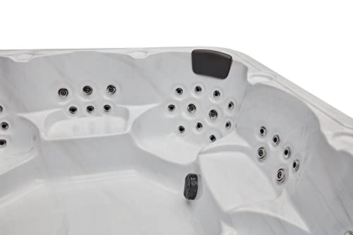 Luxury Spas Versalles 7 Person Hot Tub in Cloud Gray with Bluetooth