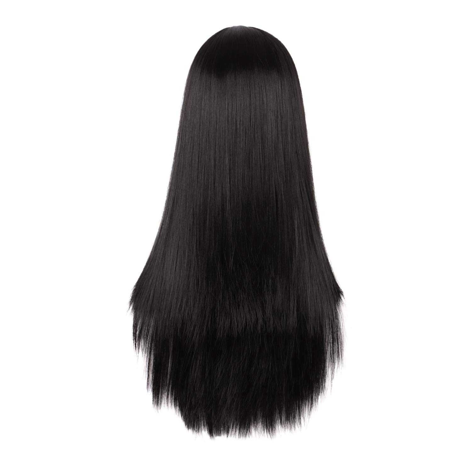 MapofBeauty 28 Inch/70 cm Women Special Long Straight Synthetic Wig (Black)