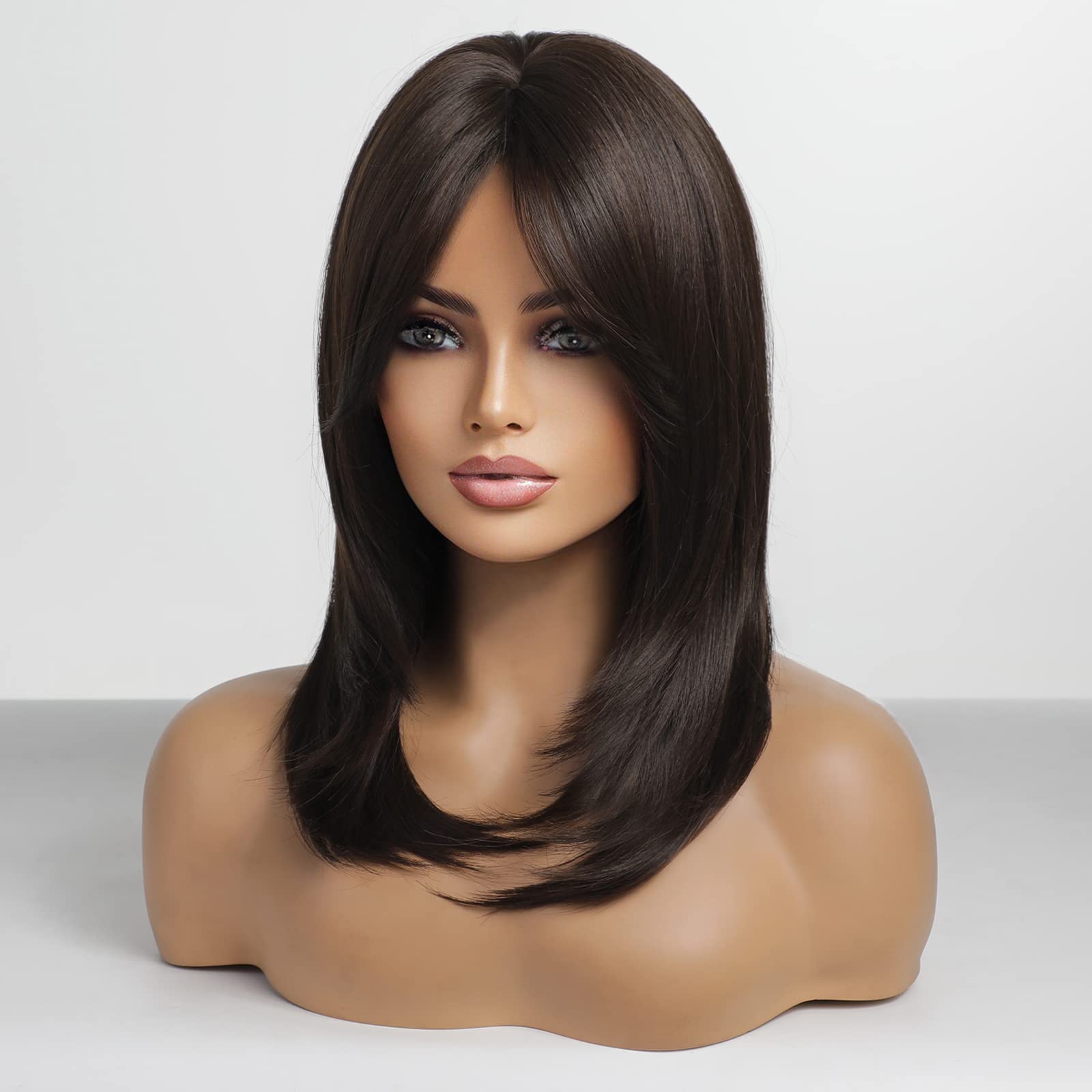 HAIRCUBE Layered Wigs for Women Synthetic Wig