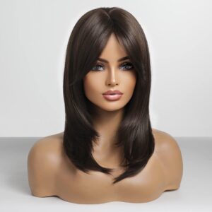 HAIRCUBE Layered Wigs for Women Synthetic Wig