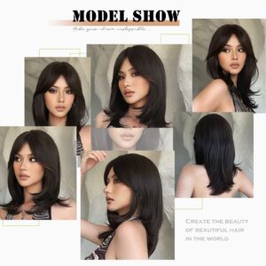 HAIRCUBE Layered Wigs for Women Synthetic Wig