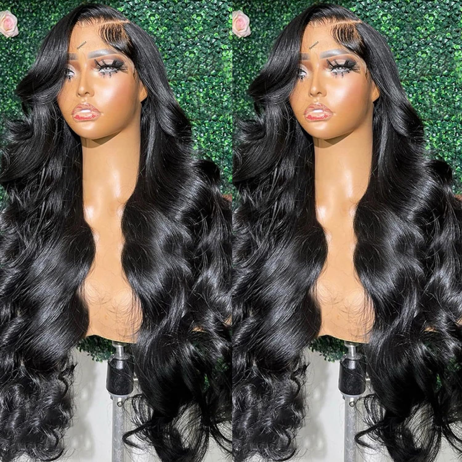 Nognut 30 Inch HD Lace Front Wigs Human Hair Body Wave Frontal Wigs for Women Human Hair 13x4 Glueless HD Lace Front Wigs Body Wave 180% Density Pre Plucked Bleached Knots Lace Front Wigs Human Hair