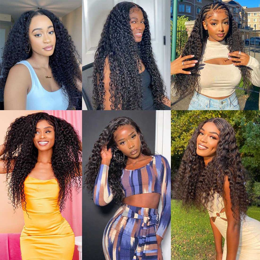 Aauerep Deep Wave Lace Front Wigs Human Hair Wigs for Women Brazilian Lace Frontal Wigs Human Hair Pre Plucked with Baby Hair Natural Color (20 Inch)