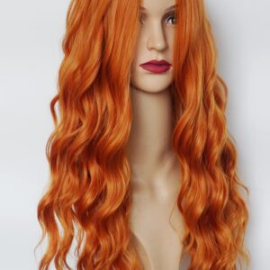 Long Ginger Wigs ginger red wig braids wigs long red curly Wigs Synthetic Heat Resistant fiber Halloween costume Wig for women