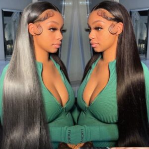 itoday 30 inch straight long lace front wigs human hair pre plucked 13x4 hd lace frontal wigs human hair for women glueless wigs human hair natural hairline (30 inch, 13×4 straight wig)