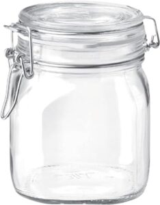 bormioli rocco square fido jar 0.75 liter, 1 ea