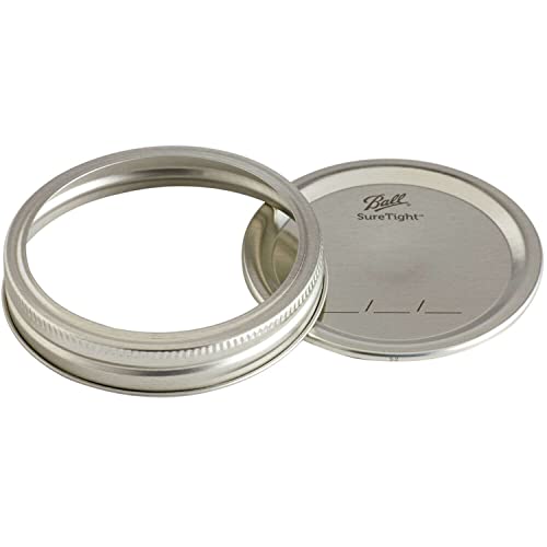 Ball Jars Wide Mouth Lids & Bands 2 Pack (24 Lids and 24 Bands)