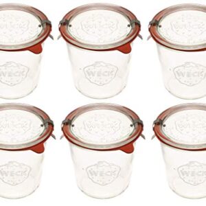 Weck 742 Mold Jar - .5 Liter, Set of 6