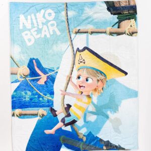 A FOR ADLEY Merch, Pirate Niko Adventure Blanket from Animation Scene Made for Adley's Brother Niko Bear!