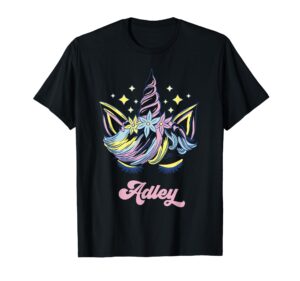 adley merch unicorn design t-shirt