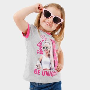 Barbie Shirts for Girls | Official Merch | Inspirational Girl Tshirt Grey 10