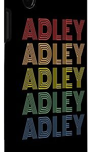 iPhone X/XS Womens Adley Wordmark Pattern Personalized Name Retro Case