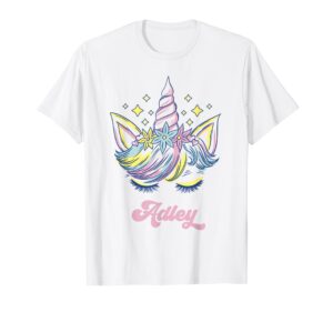 adley merch unicorn design t-shirt