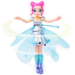 Hatchimals Pixies, Crystal Flyers Starlight Idol Magical Flying Pixie Toy Doll with Lights, Girls Gifts, Kids Toys for Girls Ages 6 and up