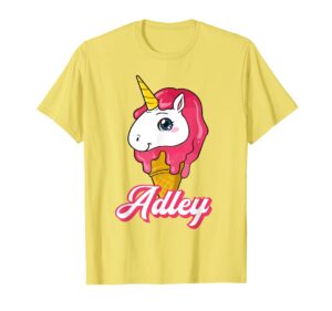 adley merch unicorn design t-shirt