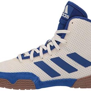 adidas Boy's Tech Fall 2.0 Wrestling Shoe, White/Royal Blue/Gum, 1.5 Little Kid