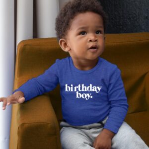 birthday boy shirt toddler outfit its my year old first 1st 2nd 3rd 4th 5th tshirt (as1, age, 5_years, Charcoal Blue - Long Sleeve)