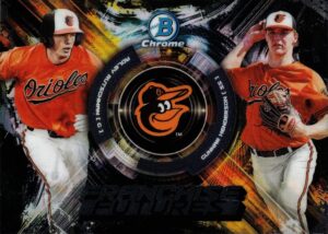 2019 bowman chrome draft picks franchise futures #ff-rh adley rutschman and gunnar henderson baseball card orioles