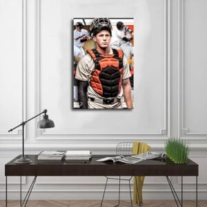 Adley Rutschman Baseball Playe54 Canvas Poster Bedroom Decor Sports Landscape Office Room Decor Gift Frame:24x36inch(60x90cm)