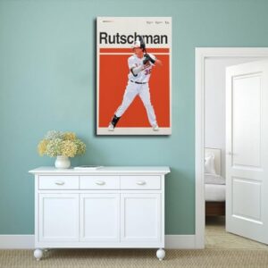 Adley Rutschman Baseball Playe58 Canvas Poster Bedroom Decor Sports Landscape Office Room Decor Gift Frame:12x18inch(30x45cm)