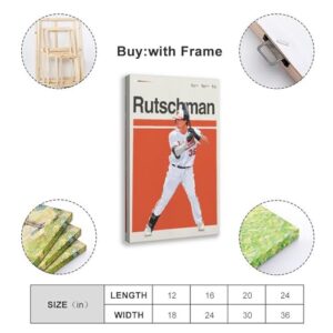 Adley Rutschman Baseball Playe58 Canvas Poster Bedroom Decor Sports Landscape Office Room Decor Gift Frame:12x18inch(30x45cm)