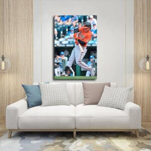 Adley Rutschman Baseball Playe99 Canvas Poster Bedroom Decor Sports Landscape Office Room Decor Gift Frame:12x18inch(30x45cm)