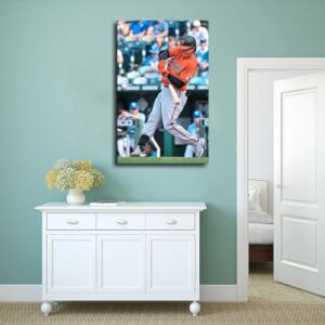 Adley Rutschman Baseball Playe99 Canvas Poster Bedroom Decor Sports Landscape Office Room Decor Gift Frame:12x18inch(30x45cm)