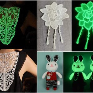 HQleshui 2pcs Glow in The Dark Embroidery Thread, Polyester Embroidery Thread for Home Embroidery and Sewing Machine