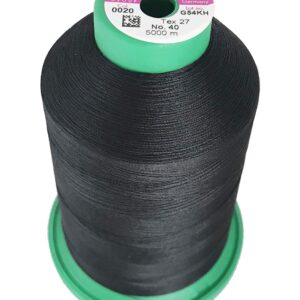 Isacord Embroidery Thread, Black Thread 5000M color 0020