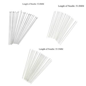 Meher Enterprises Eye Sewing Needles, Sewing Needles, Stainless Steel Embroidery Thread Needle, Handmade Yarn Knitting Needles Leather Needle (10, 2.25)