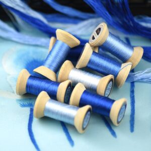 MINGGUXIUYI Handmade Embroidery Natural 100% Mulberry Silk Thread,8 Spools Each 24 Yards (104)