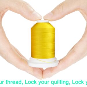 New brothread - 18 Options - Multi-Purpose 100% Mercerized Cotton Threads 50S/3 600M(660Y) Each Spool for Quilting, Serger, Sewing and Embroidery - 16 Pastel Colors