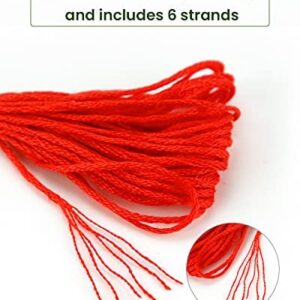 Caydo 100 Skeins Embroidery Floss, Friendship Bracelets String with 12 Pieces Floss Bobbins