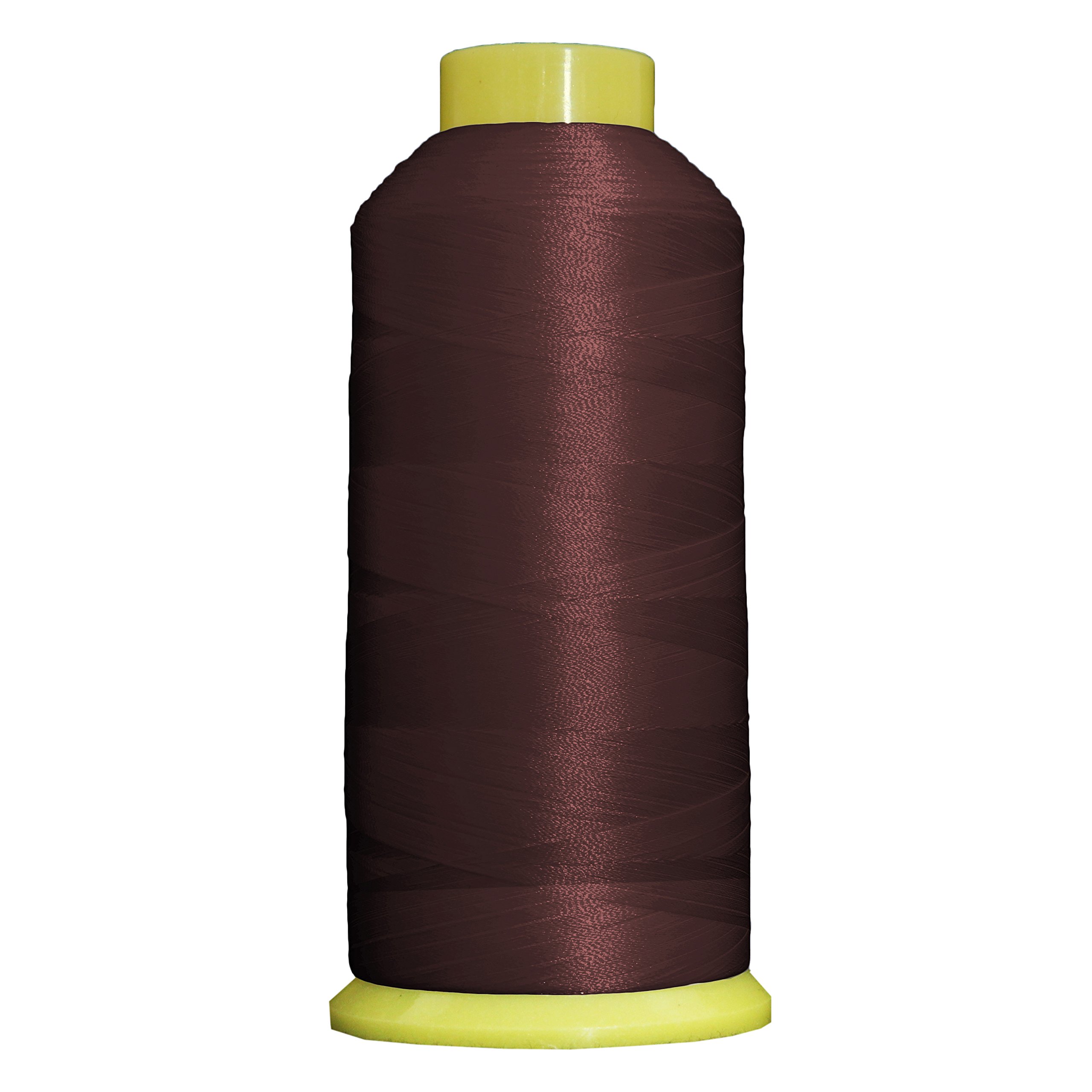 Threadart Large 5000m Cones Polyester Machine Embroidery Thread | Huge 5000M (5500 Yard) Cones 40wt | For Brother Janome Bernina Embroidery & Sewing Machines | No. 394 - Dk Maroon