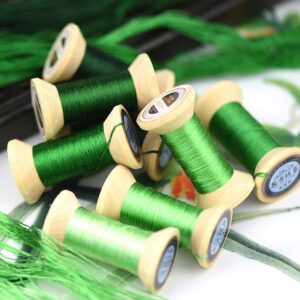 MINGGUXIUYI Handmade Embroidery Natural 100% Mulberry Silk Thread,8 Spools Each 24 Yards (103)