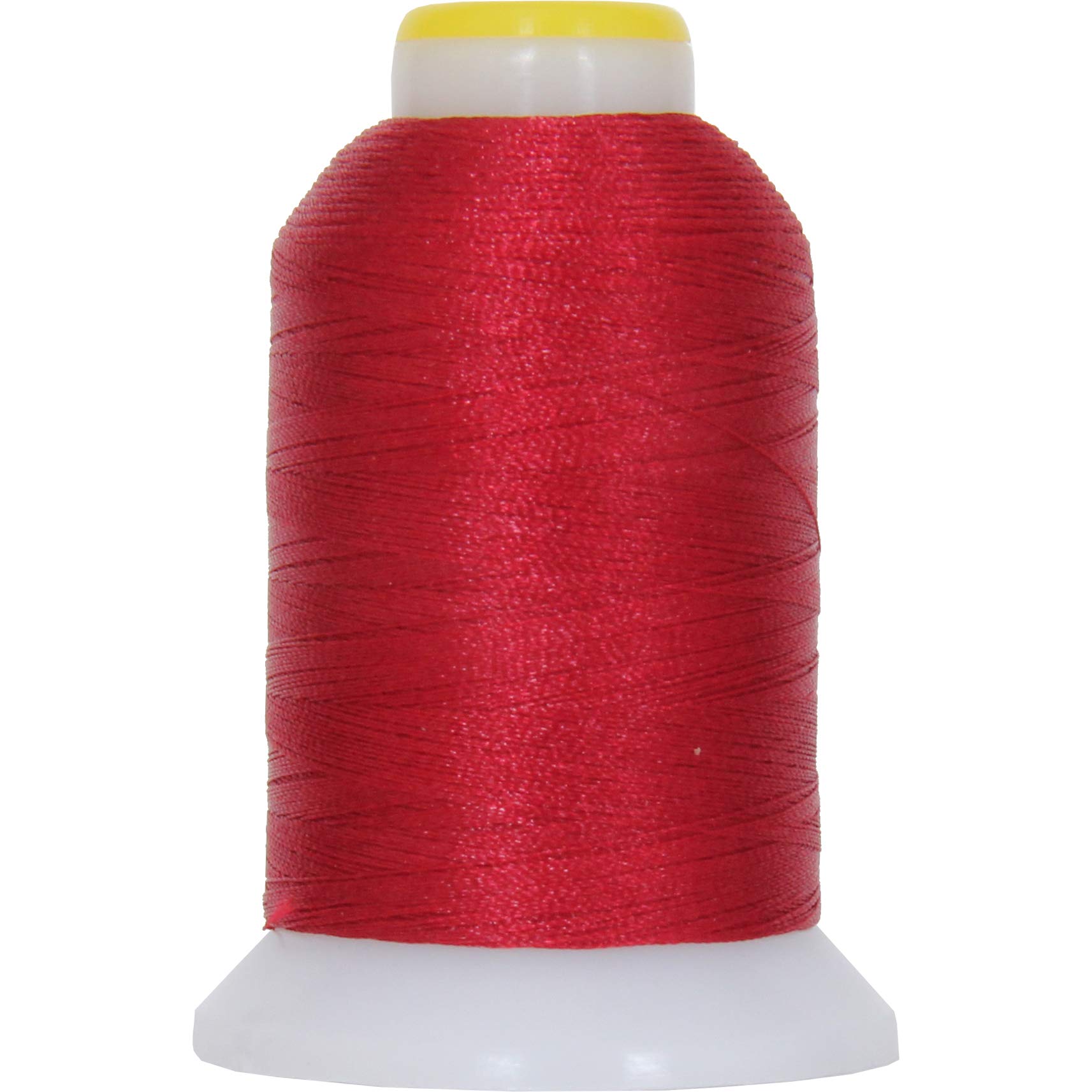 Threadart 60 Weight Micro Embroidery Thread | Fine Line Lettering & Bobbin Thread | 1000m Spools - 30 Colors Available - Christmas Red