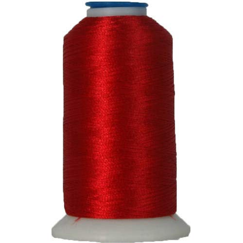 Threadart Polyester Machine Embroidery Thread By the Spool - No. 148 - Christmas Red - 1000M - 40wt - Hundreds of Color Options