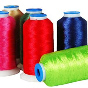 Threadart Polyester Machine Embroidery Thread By the Spool - No. 148 - Christmas Red - 1000M - 40wt - Hundreds of Color Options