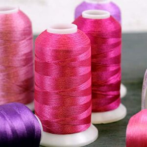 Threadart Polyester Machine Embroidery Thread By the Spool - No. 148 - Christmas Red - 1000M - 40wt - Hundreds of Color Options