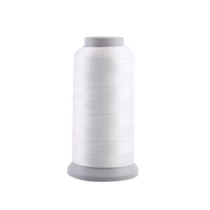 luminous spool hand embroidery noctilucent sewing thread spool glow dark machine mixed colors for sewing craft (white 3000 yards)