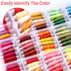 Needbrock 1060 Pcs String Bracelet Kit, Friendship Bracelets String Making Kit Including 110 Colors Embroidery Floss, 900 Beads and 50 Cross-Stitch Tool, String Kit for Friendship Bracelet Making