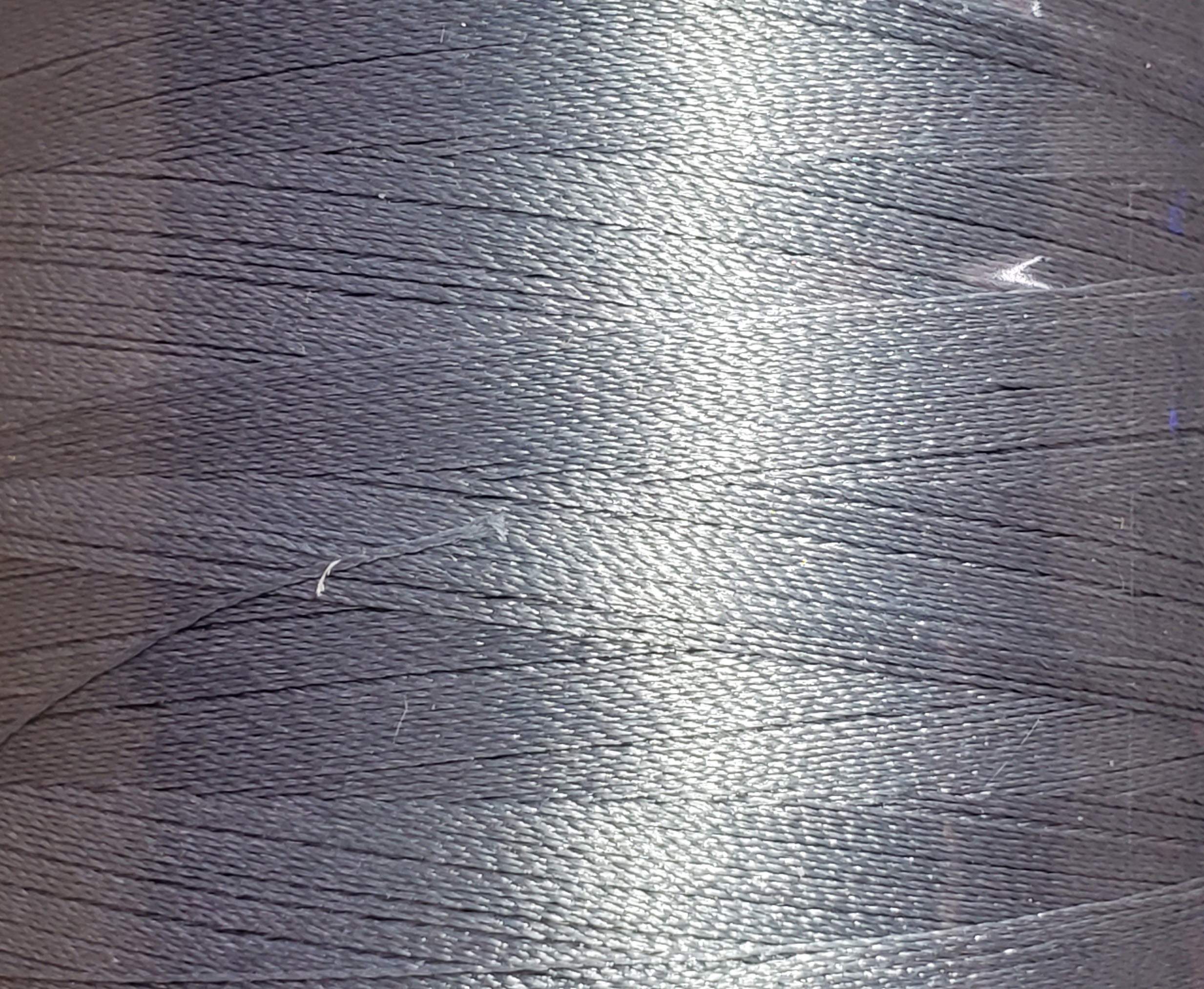 Robison-Anton 2 Ply Super Bright Polyester Embroidery Thread, 40Wt/120D/5500 yd, Silvery Gray