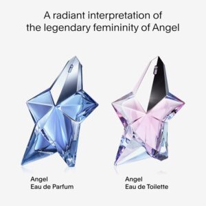 Mugler Angel - Eau de Toilette - Women's Perfume - Floral & Woody - With Peony, Praline, and Wood Accord - Long Lasting Fragrance - 1.6 Fl Oz